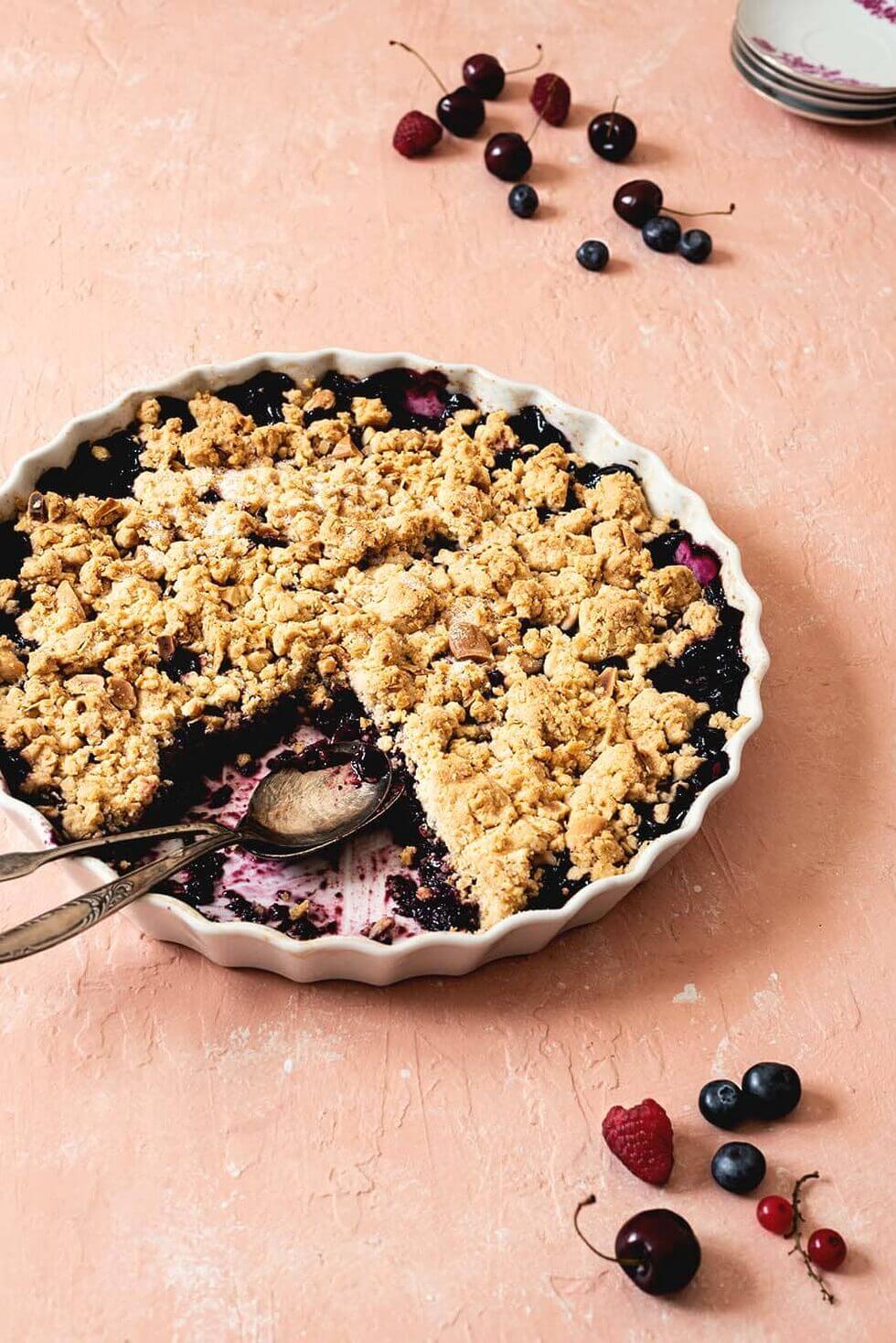 Crumble De Frutos Rojos Muy Sencillo