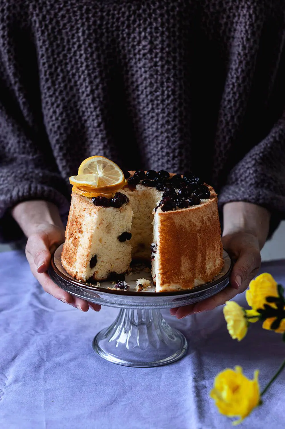 Chiffon cake de limón - El Baúl Dulce