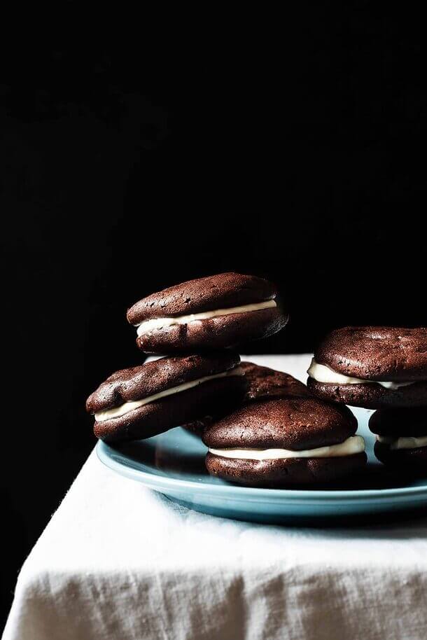 Whoopie pies de chocolate