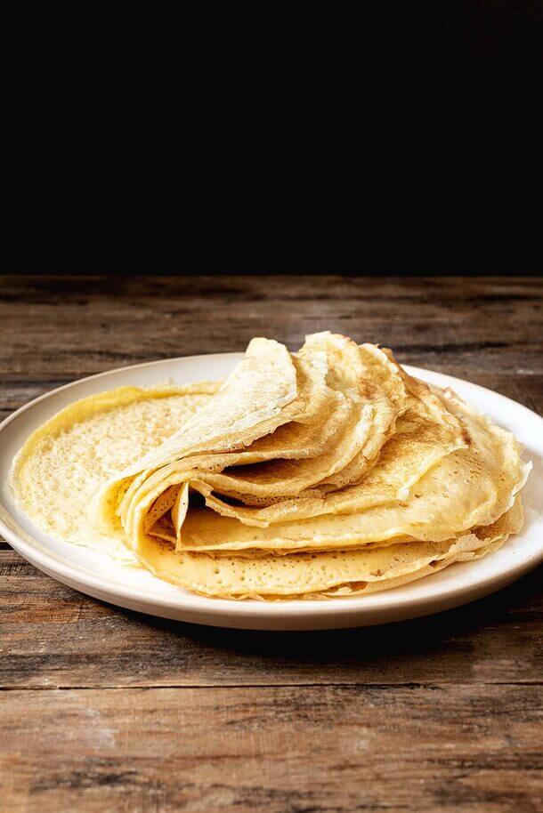 Crepes sin mantequilla