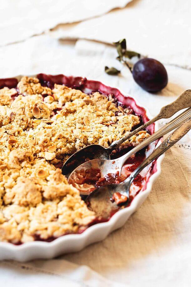 Crumble de ciruelas