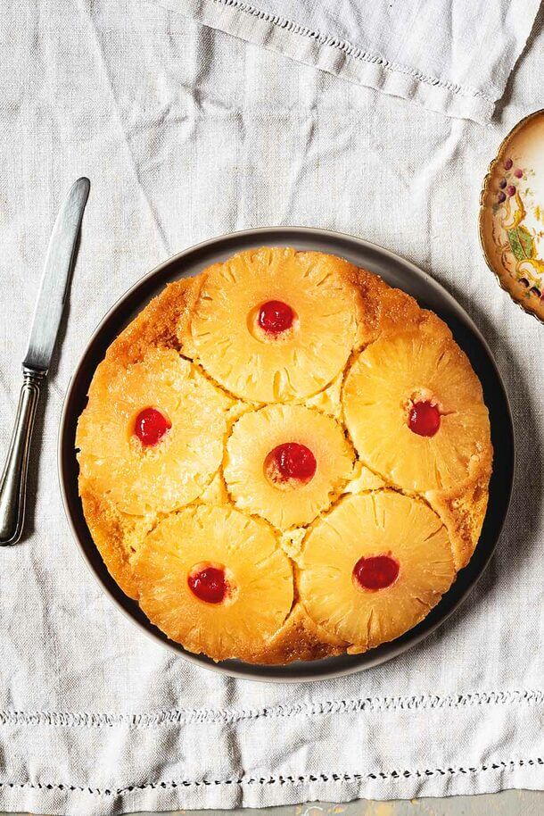 Bizcocho de piña invertido